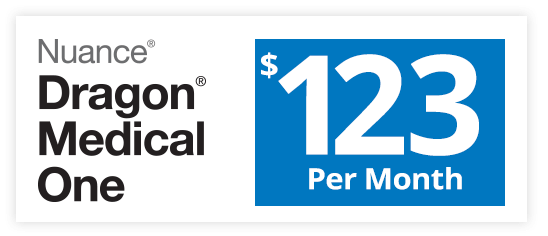 Nuance Dragon Medical One - $123 Per Month